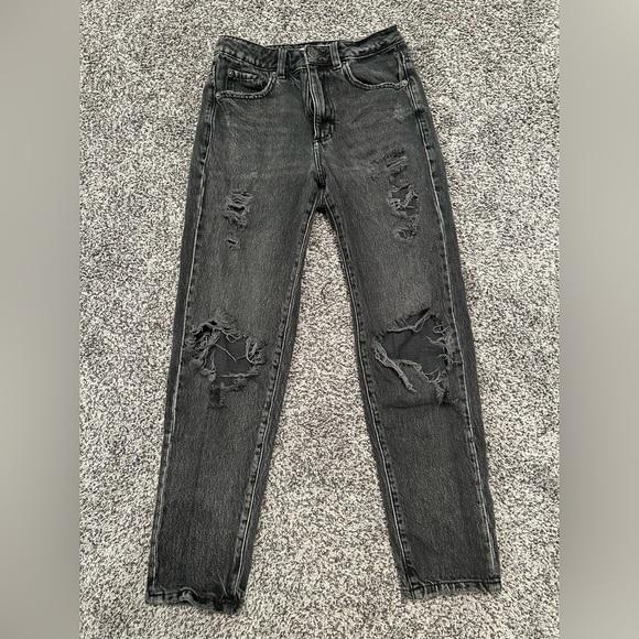 garage distressed mom jeans - Picture 1 of 1